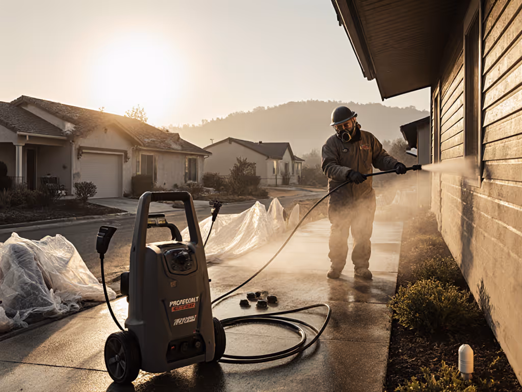 Wildfire Ash Pressure Washing: Damage-Free Surface Steps