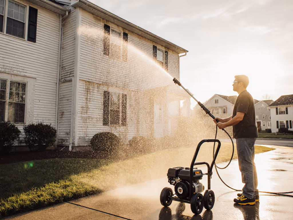 Pressure Washer Vertical Reach Tested: Two-Story Homes