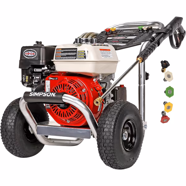 SIMPSON 3600 PSI 2.5 GPM Honda GX200 Pressure Washer